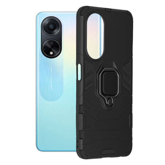 Puzdro pre Oppo A98, Techsuit, Shield, Čierne