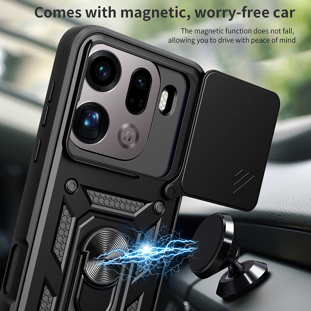 Puzdro pre Oppo Find X9 Pro, Techsuit, CamShield, Čierne