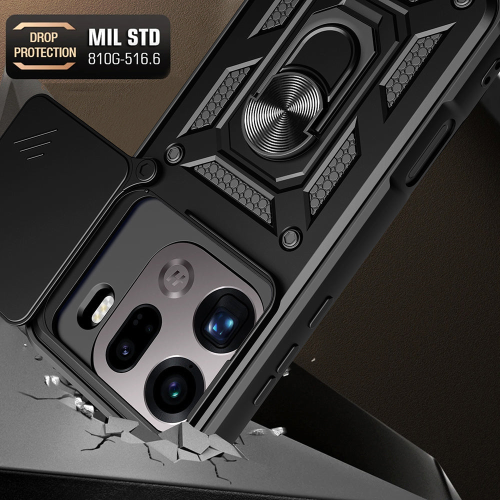 Puzdro pre Oppo Find X9 Pro, Techsuit, CamShield, Čierne