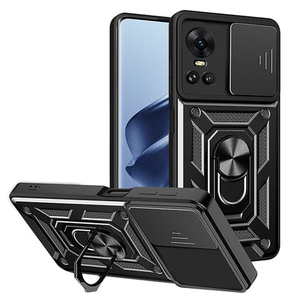 Puzdro pre Oppo Reno10 / Reno10 Pro, Techsuit, CamShield, Čierne