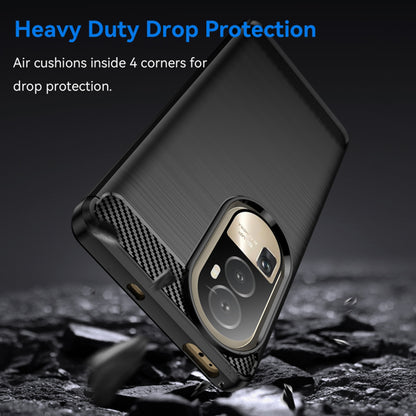Case for Oppo Reno10 / Reno10 Pro, Techsuit, Carbon, Black