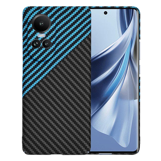 Puzdro pre Oppo Reno10 / Reno10 Pro, Techsuit, Carbonite FiberShell, Čierna Bleu