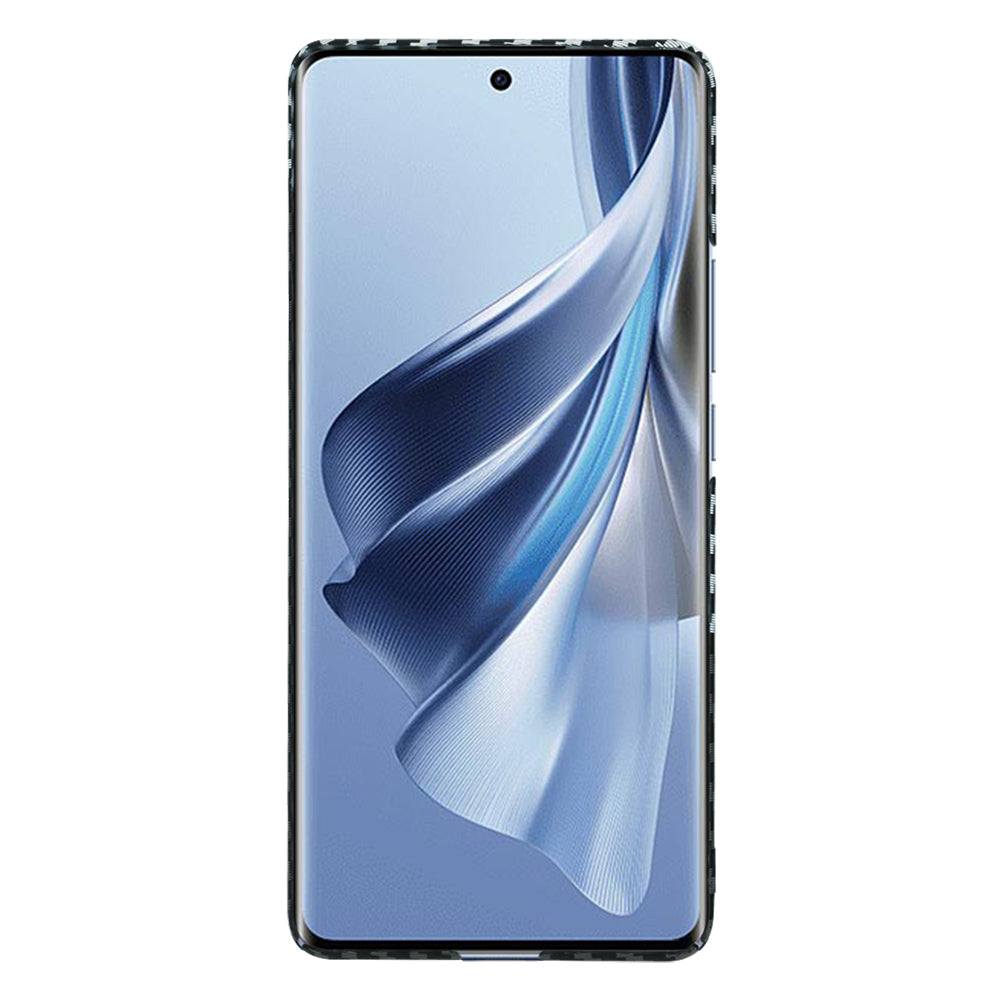 Puzdro pre Oppo Reno10 / Reno10 Pro, Techsuit, Carbonite FiberShell, Čierna Sivá