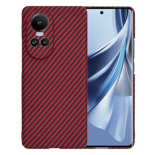 Puzdro pre Oppo Reno10 / Reno10 Pro, Techsuit, Carbonite FiberShell, Červené