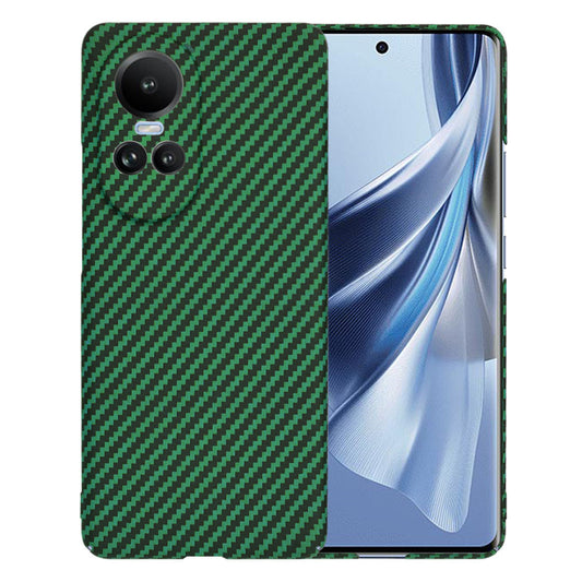 Puzdro pre Oppo Reno10 / Reno10 Pro, Techsuit, Carbonite FiberShell, Zelené