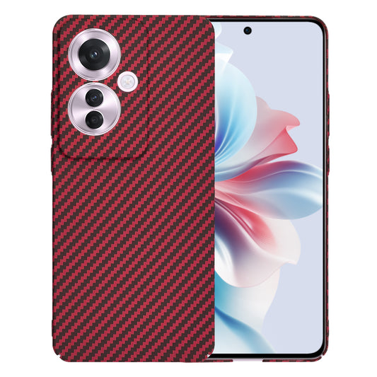 Puzdro pre Oppo Reno11 F, Techsuit, Carbonite FiberShell, Červené