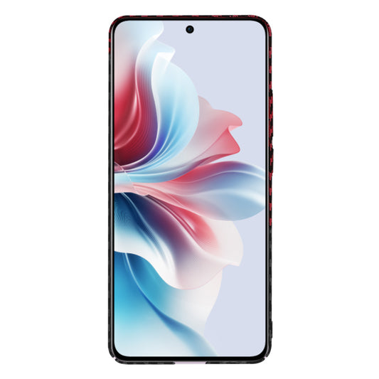 Puzdro pre Oppo Reno11 F, Techsuit, Carbonite FiberShell, Čierna Červená
