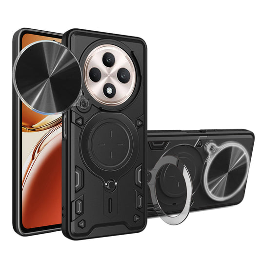 Puzdro pre Oppo Reno12 FS 5G / Reno12 FS 4G / Reno12 F 4G / Reno12 F, Techsuit, CamGuard Pro, Čierna