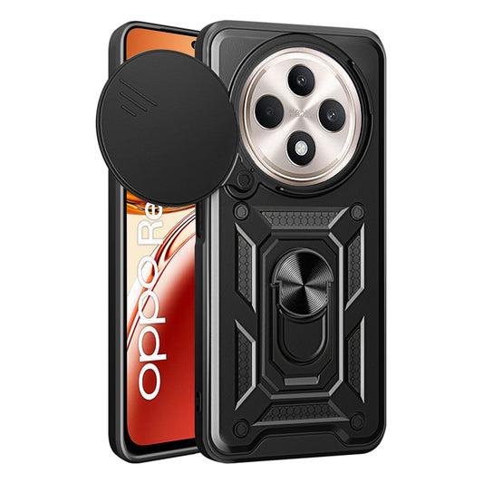 Puzdro pre Oppo Reno12 FS 5G / Reno12 FS 4G / Reno12 F 4G / Reno12 F, Techsuit, CamShield, Čierna