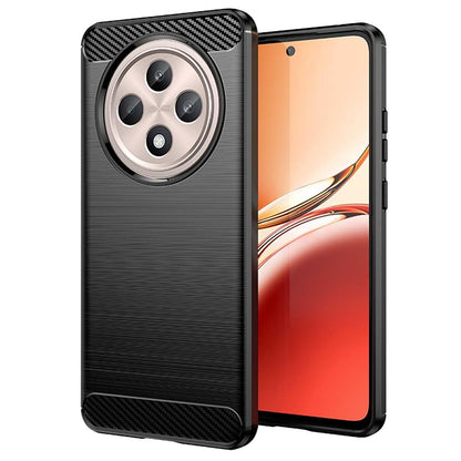 Case for Oppo Reno12 FS 5G / Reno12 FS 4G / Reno12 F 4G / Reno12 F, Techsuit, Carbon, Black