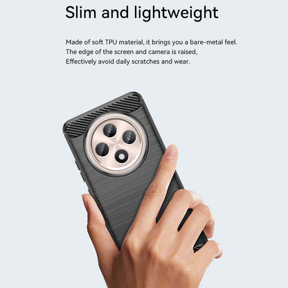 Case for Oppo Reno12 FS 5G / Reno12 FS 4G / Reno12 F 4G / Reno12 F, Techsuit, Carbon, Black