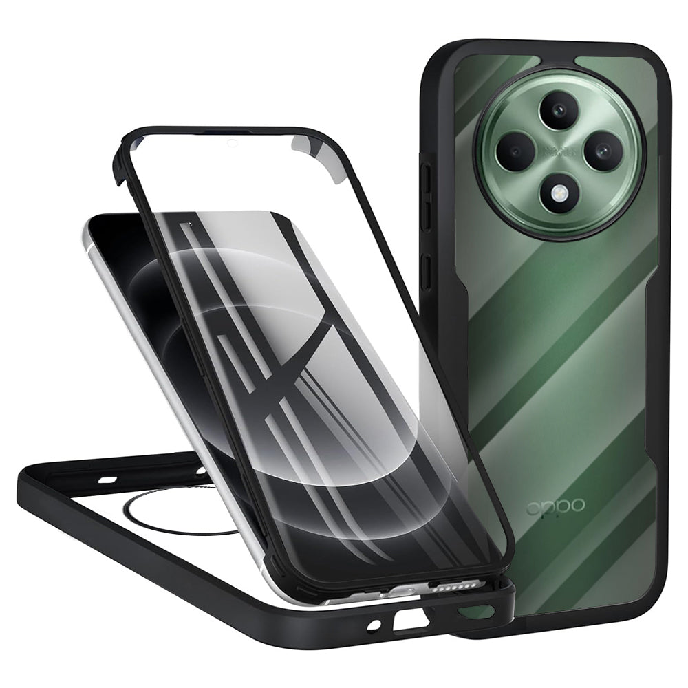 Puzdro pre Oppo Reno12 FS 5G / Reno12 FS 4G / Reno12 F 4G / Reno12 F, Techsuit, ColorVerse 360, Čierna