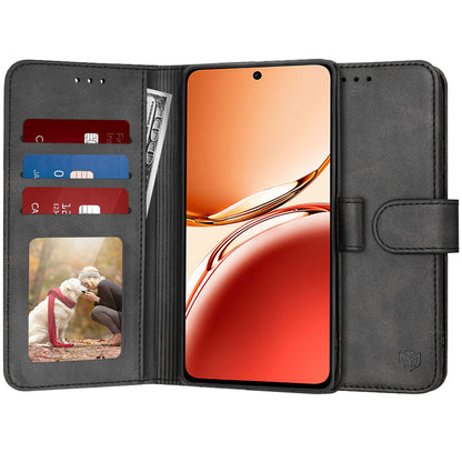 Obal na Oppo Reno12 FS 5G / Reno12 FS 4G / Reno12 F 4G / Reno12 F, Techsuit, Diary Book, čierny
