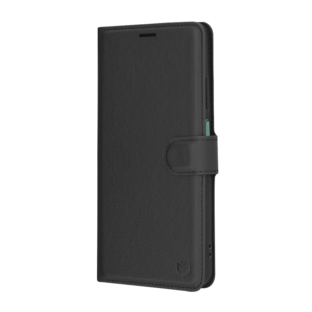 Puzdro pre Oppo Reno12 FS 5G / Reno12 FS 4G / Reno12 F 4G / Reno12 F, Techsuit, kožené folio, čierne