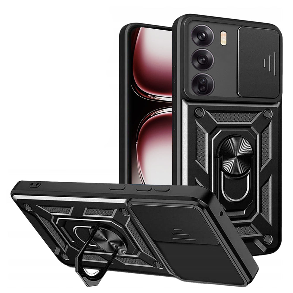 Puzdro pre Oppo Reno12 Pro, Techsuit, CamShield, Čierne