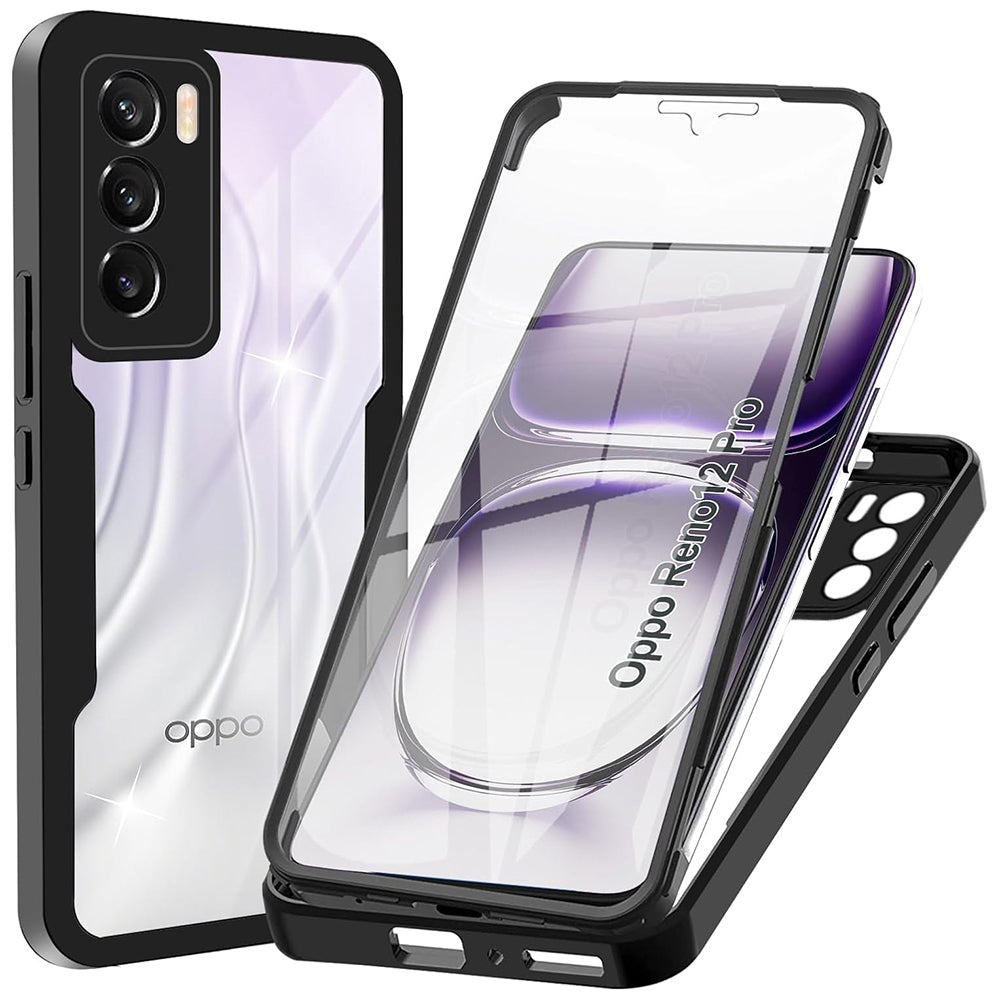 Obal na Oppo Reno12 Pro, Techsuit, ColorVerse 360, čierny