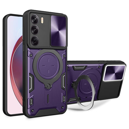 Puzdro pre Oppo Reno12, Techsuit, CamGuard Pro, fialové