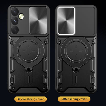Puzdro pre Oppo Reno12, Techsuit, CamGuard Pro, fialové