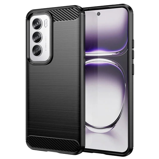 Puzdro pre Oppo Reno12, Techsuit, Carbon, Čierne