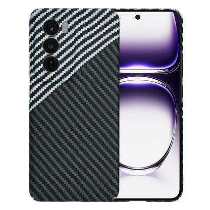 Case for Oppo Reno12, Techsuit, Carbonite FiberShell, Black Gray
