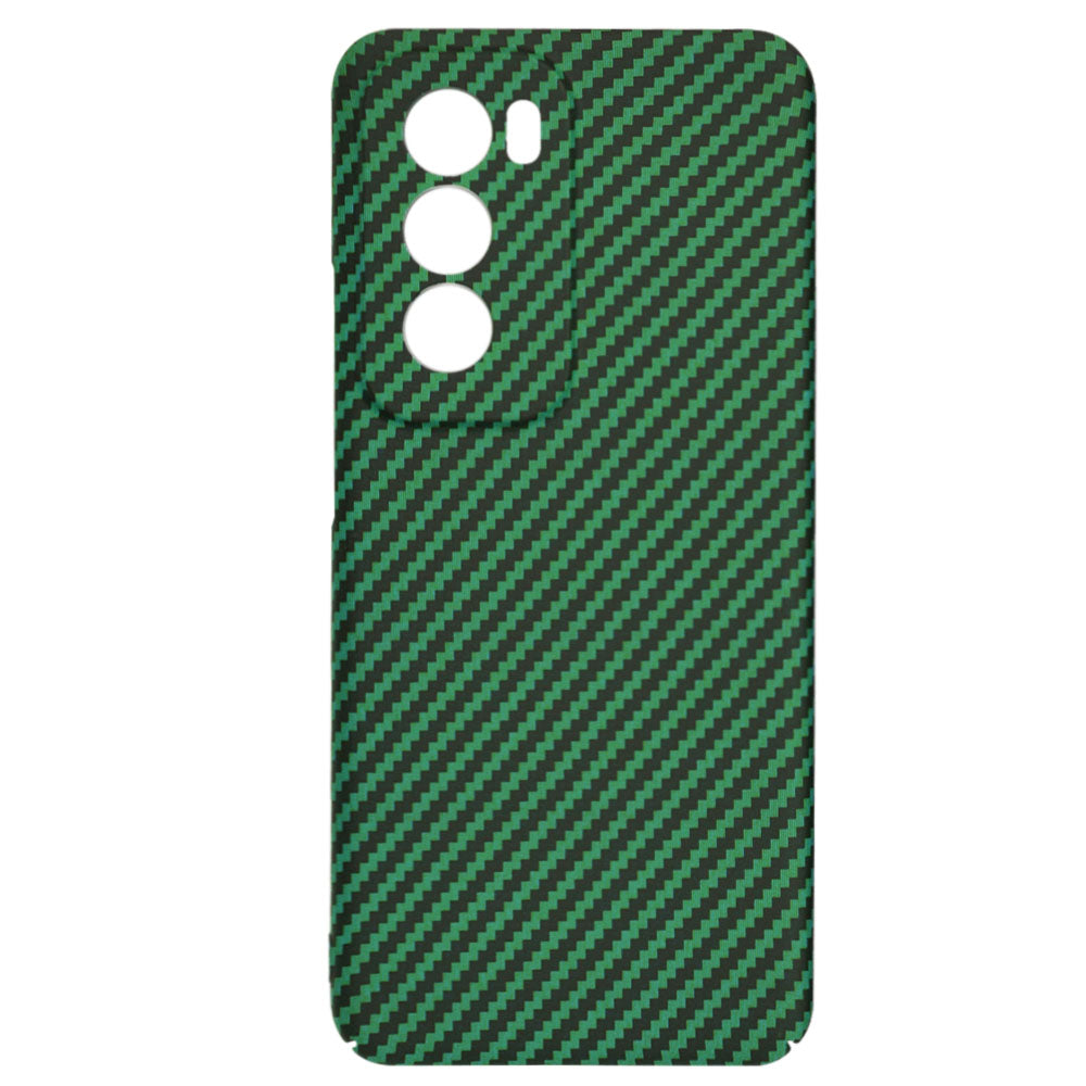 Puzdro pre Oppo Reno12, Techsuit, Carbonite FiberShell, Zelené