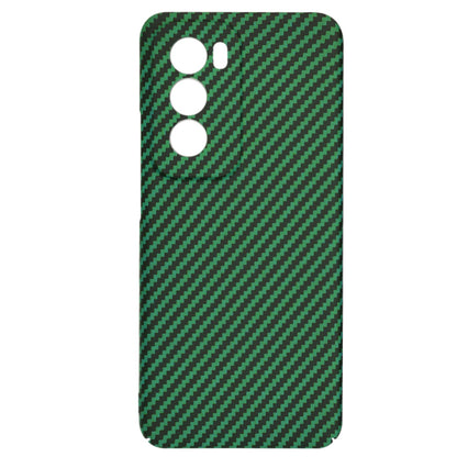 Puzdro pre Oppo Reno12, Techsuit, Carbonite FiberShell, Zelené
