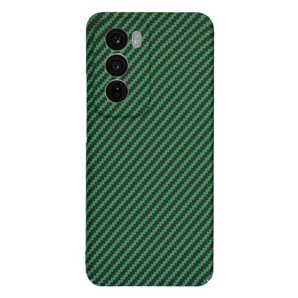 Puzdro pre Oppo Reno12, Techsuit, Carbonite FiberShell, Zelené