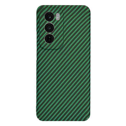 Puzdro pre Oppo Reno12, Techsuit, Carbonite FiberShell, Zelené