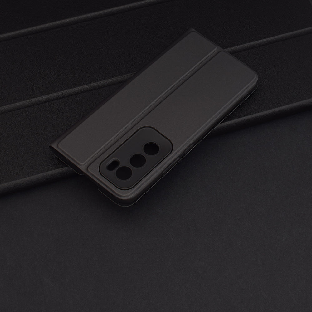 Puzdro pre Oppo Reno12, Techsuit, Magskin Book, čierne