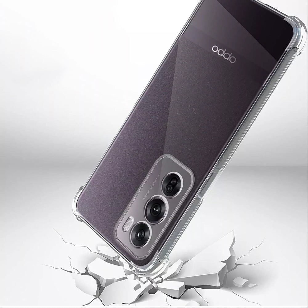 Obal na Oppo Reno12, Techsuit, nárazuvzdorný priehľadný, transparentný