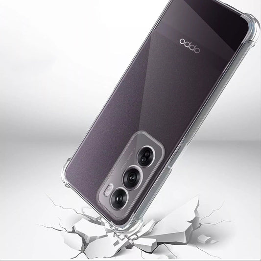 Obal na Oppo Reno12, Techsuit, nárazuvzdorný priehľadný, transparentný