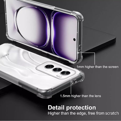 Obal na Oppo Reno12, Techsuit, nárazuvzdorný priehľadný, transparentný