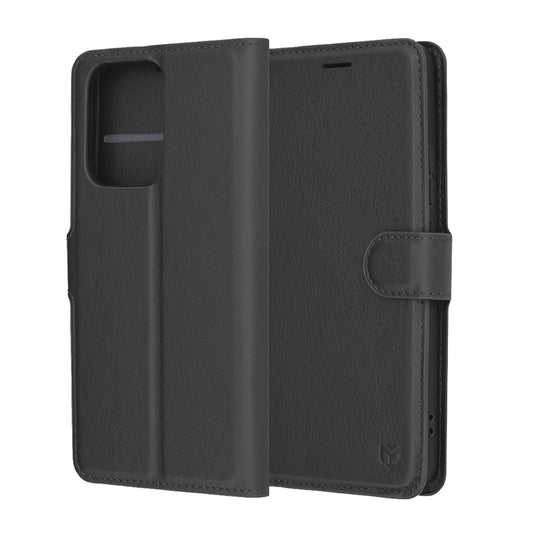 Obal na Oppo Reno13 FS 5G / Reno13 F 4G / Reno13 F, Techsuit, kožený folio, čierny