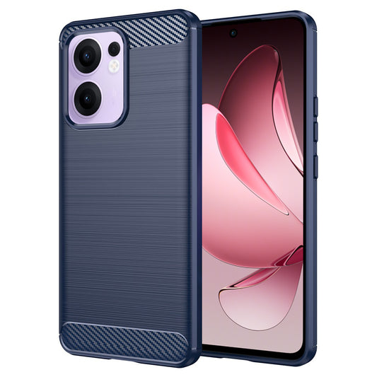 Puzdro pre Oppo Reno13 FS 5G / Reno13 F 4G / Reno13 F, Techsuit, Karbón, Modrá