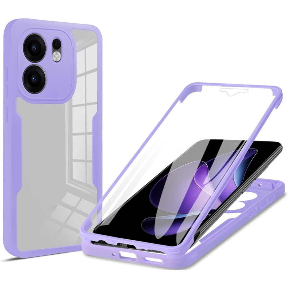 Puzdro pre Oppo Reno13 FS 5G / Reno13 F 4G / Reno13 F, Techsuit, ColorVerse 360, Fialová