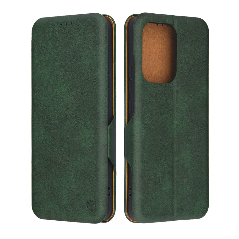 Puzdro pre Oppo Reno13 FS 5G / Reno13 F 4G / Reno13 F, Techsuit, Safe Wallet Plus, Zelené