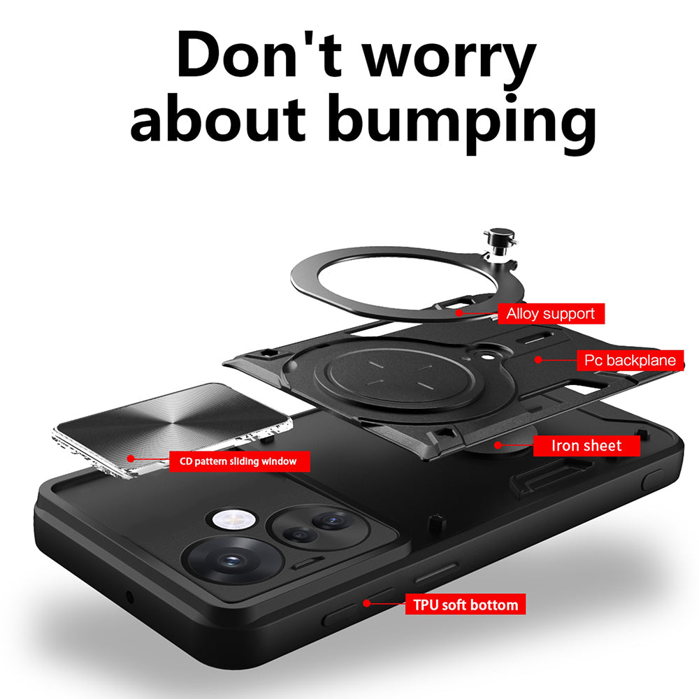 Puzdro pre Oppo Reno13 Pro, Techsuit, CamGuard Pro, fialové