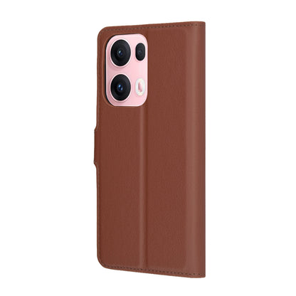 Puzdro na Oppo Reno13 Pro, Techsuit, kožené folio, hnedé