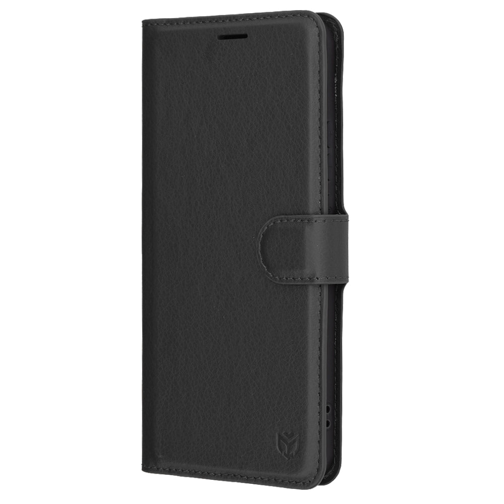 Puzdro na Oppo Reno13 Pro, Techsuit, kožené folio, čierne