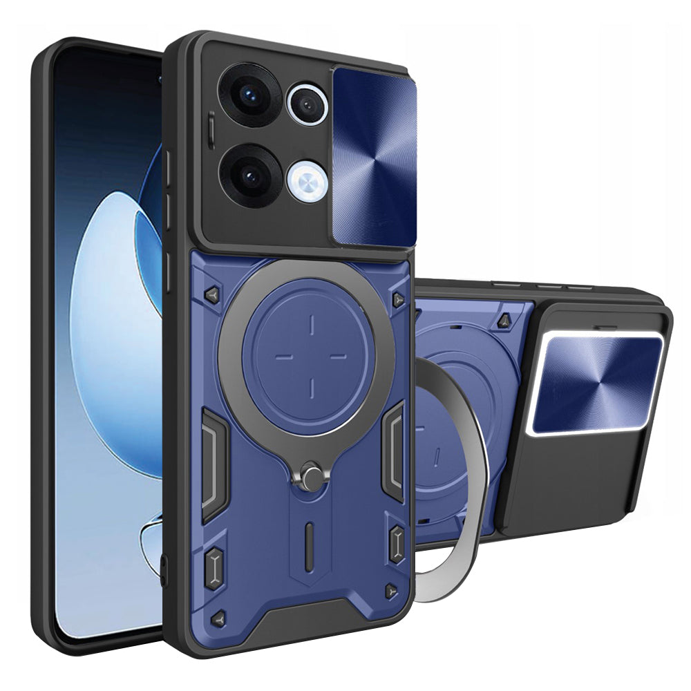 Puzdro na Oppo Reno13, Techsuit, CamGuard Pro, modré