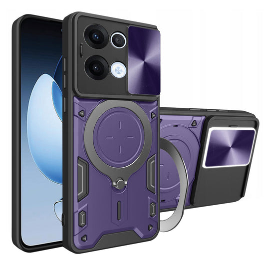 Puzdro pre Oppo Reno13, Techsuit, CamGuard Pro, fialové