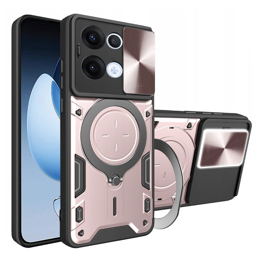 Puzdro na Oppo Reno13, Techsuit, CamGuard Pro, Ružovo zlaté