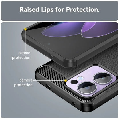 Puzdro pre Oppo Reno13, Techsuit, Carbon, Čierne