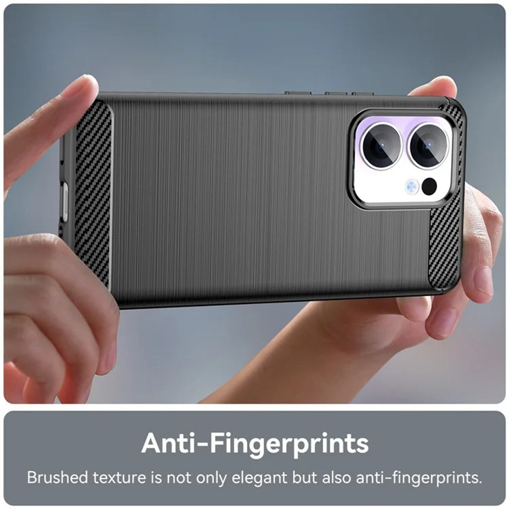 Puzdro pre Oppo Reno13, Techsuit, Carbon, Čierne