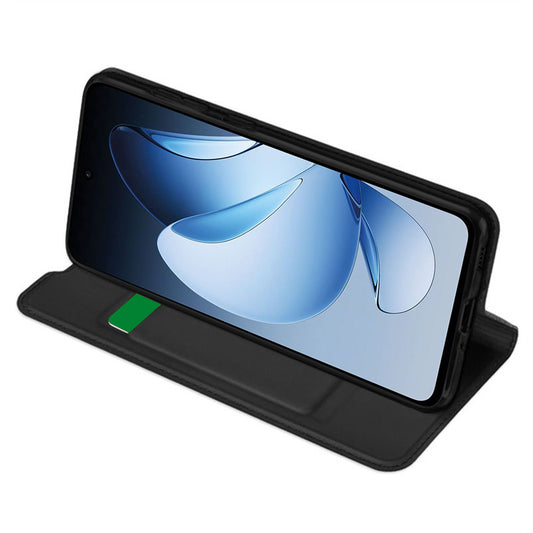 Puzdro na Oppo Reno13, Techsuit, Magskin Book, čierne