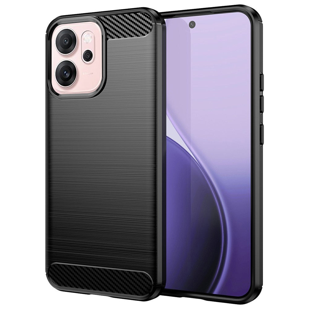 Puzdro pre Oppo Reno14 F, Techsuit, Karbón, Čierne