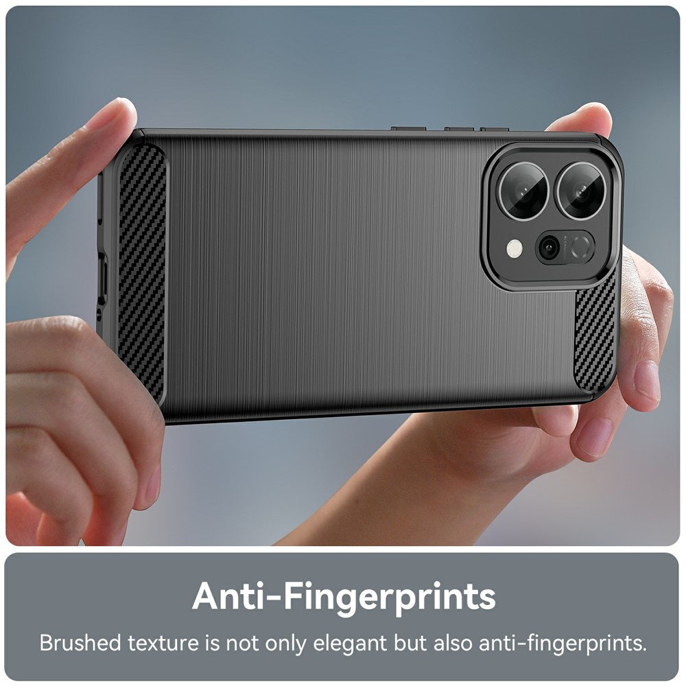 Puzdro pre Oppo Reno14 F, Techsuit, Karbón, Čierne