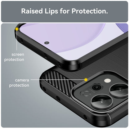Puzdro pre Oppo Reno14 F, Techsuit, Karbón, Čierne