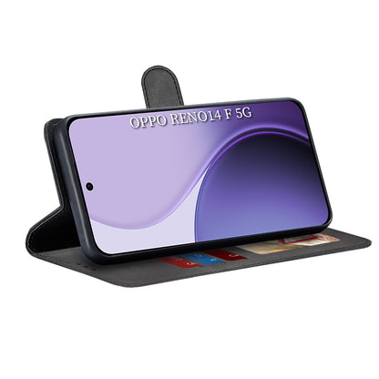 Obal na Oppo Reno14 FS 5G / Reno14 F, Techsuit, Diary Book, čierny
