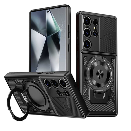 Puzdro pre Oppo Reno14 FS 5G / Reno14 F, Techsuit, RuggedCam, Čierne